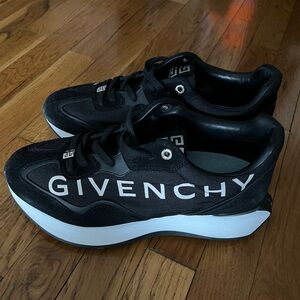 Givenchy Black and White Logo Sneakers